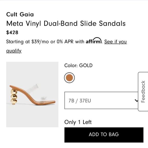 RARE Cult Gaia meta mules - Picture 2 of 12